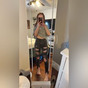 American eagle mom jeans size 00